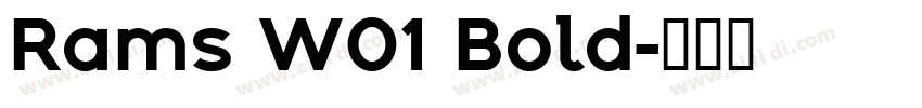 Rams W01 Bold字体转换